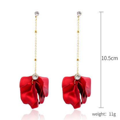 Fashion Exaggerated Flower Earrings