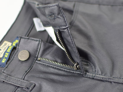 Fashion Body Leather Denim Pants