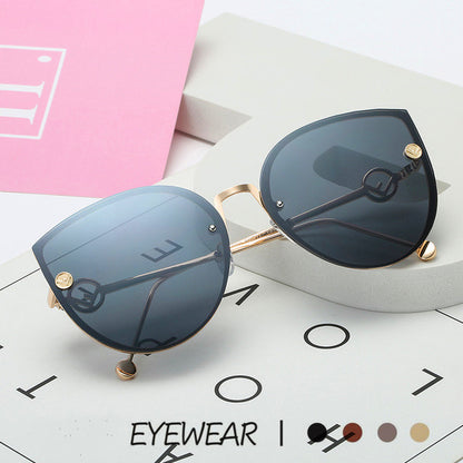 Fashion UV protection metal sunglasses