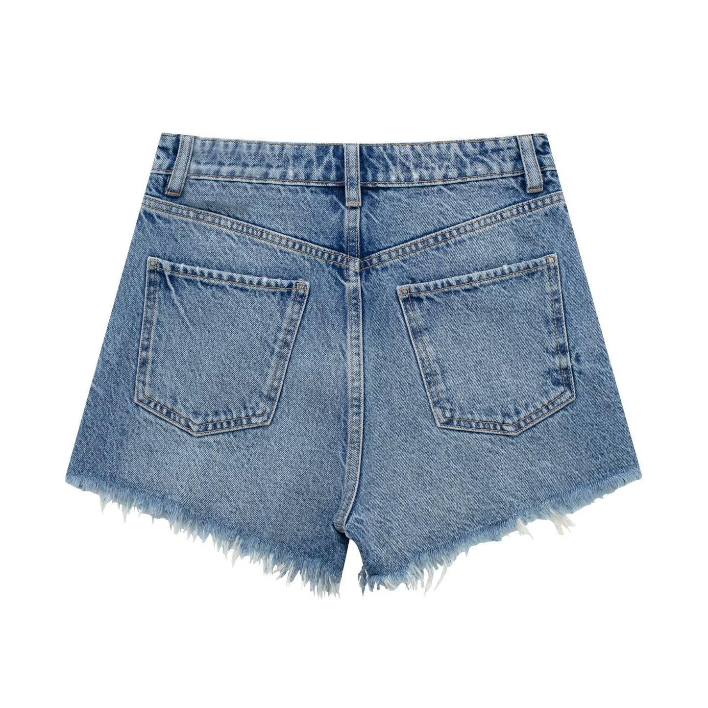 Fashion Slimming High Waist Denim Shorts