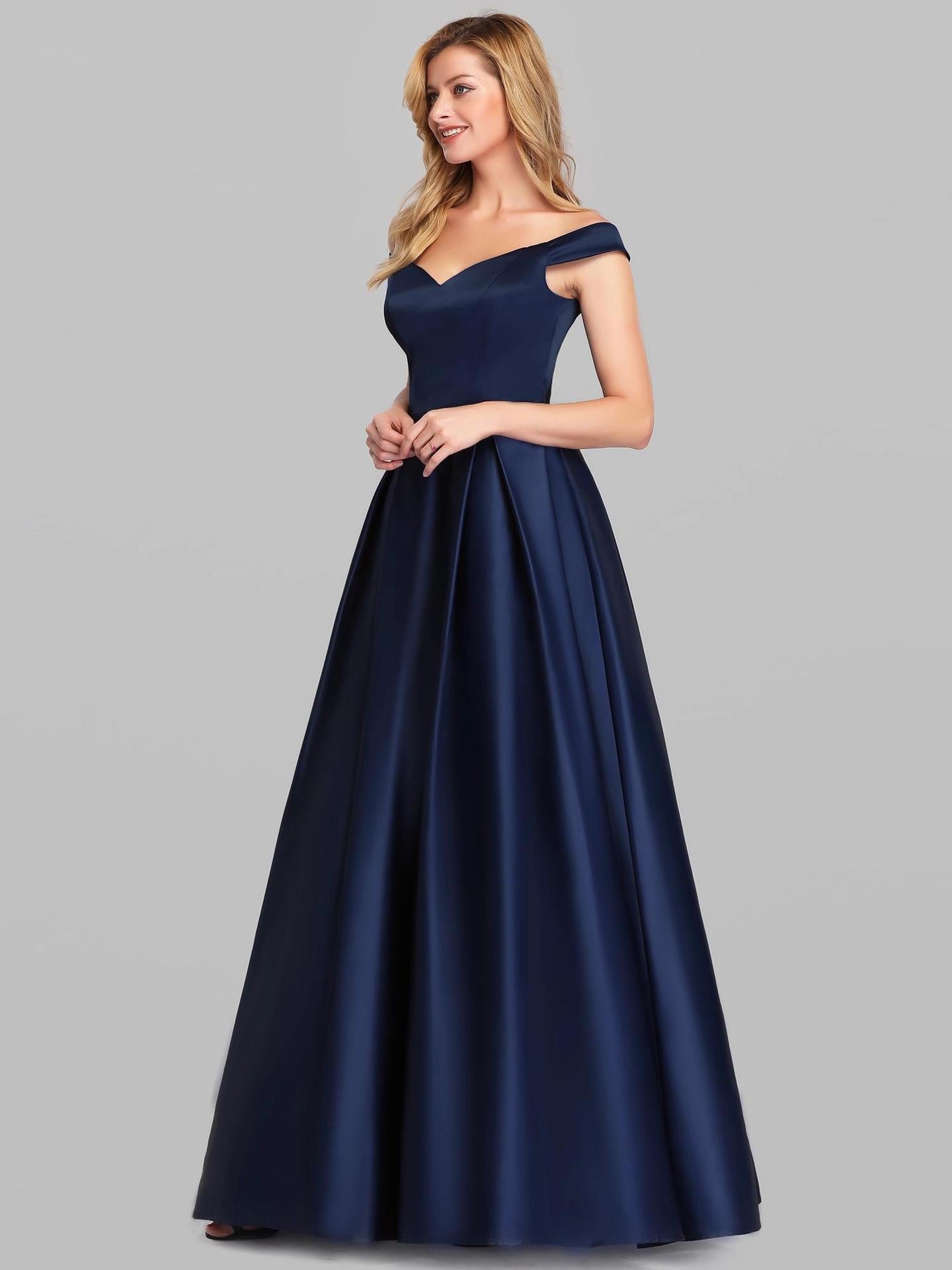 Fashion V-neck Long Vintage Gown Dress