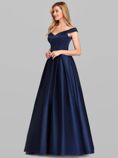 Fashion V-neck Long Vintage Gown Dress