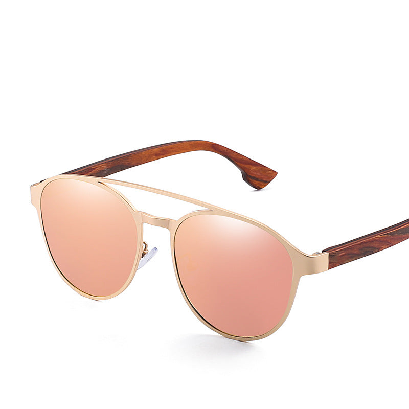 Fashion Polarized Wooden Sun Glasses