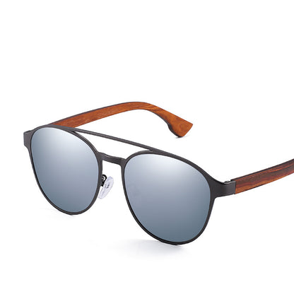 Fashion Polarized Wooden Sun Glasses