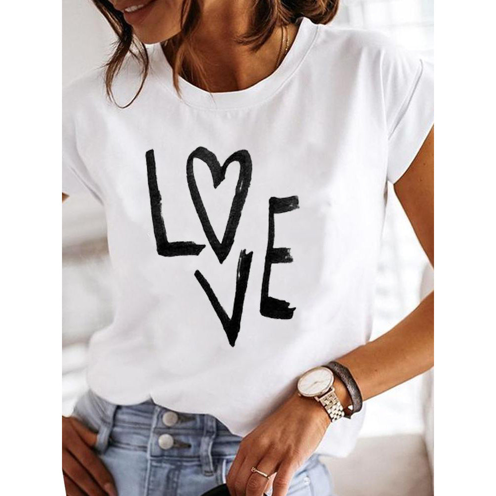 Fashion Daily Short Sleeve Casual Cotton T-shirt