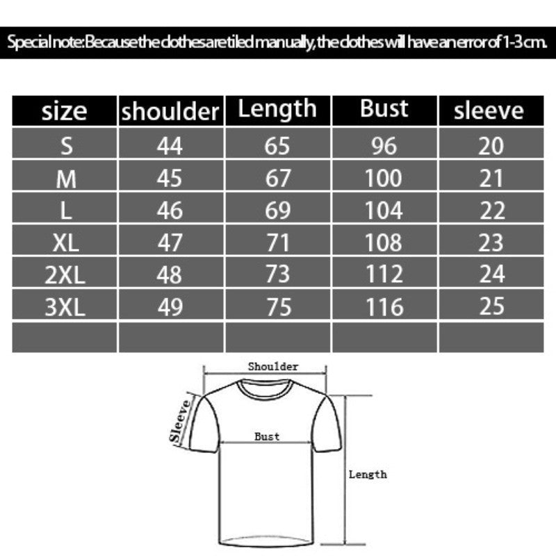 Fashion 3D Digital Printing Casual Round Neck Short Sleeves