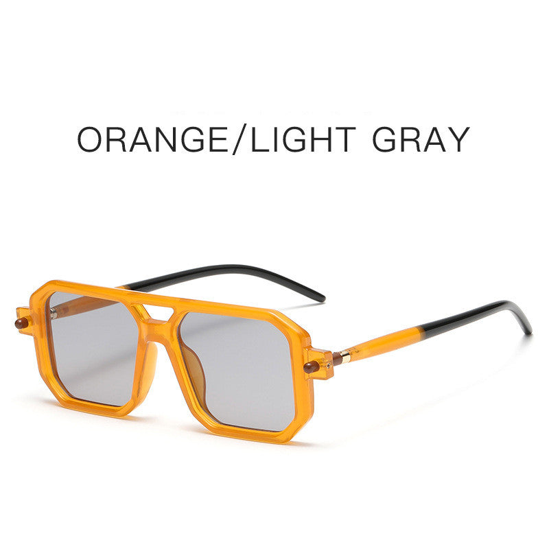 Fashion Double Beam Square Sunglasses