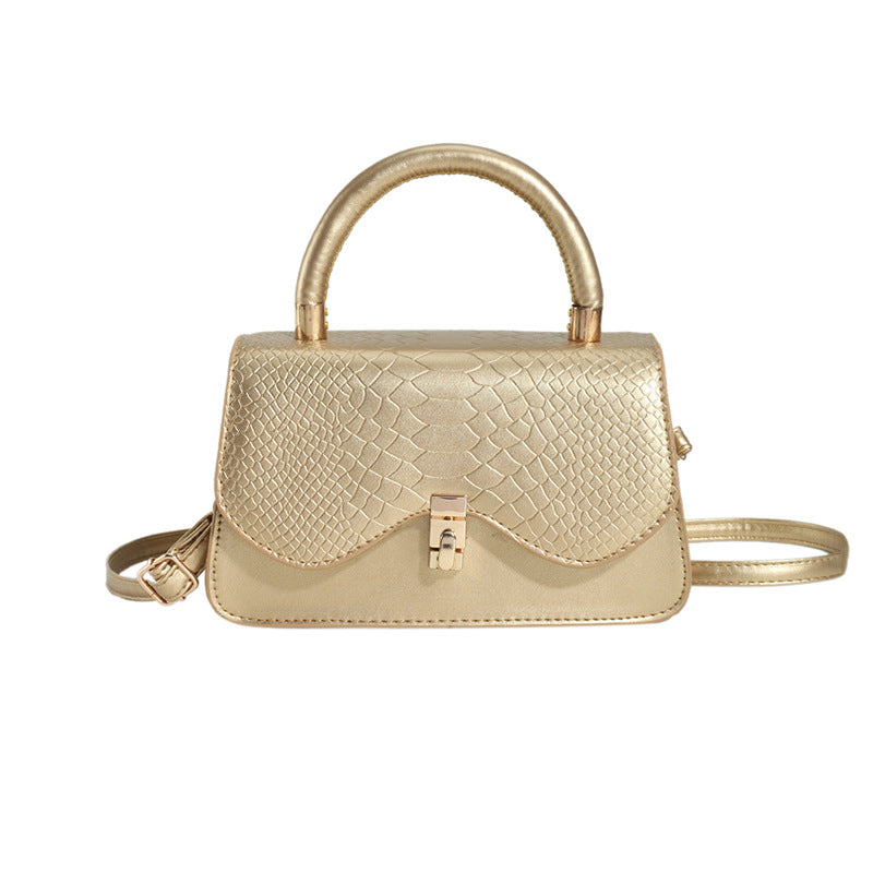 Fashion Stylish And Snakeskin Pattern Portable Shoulder Bag