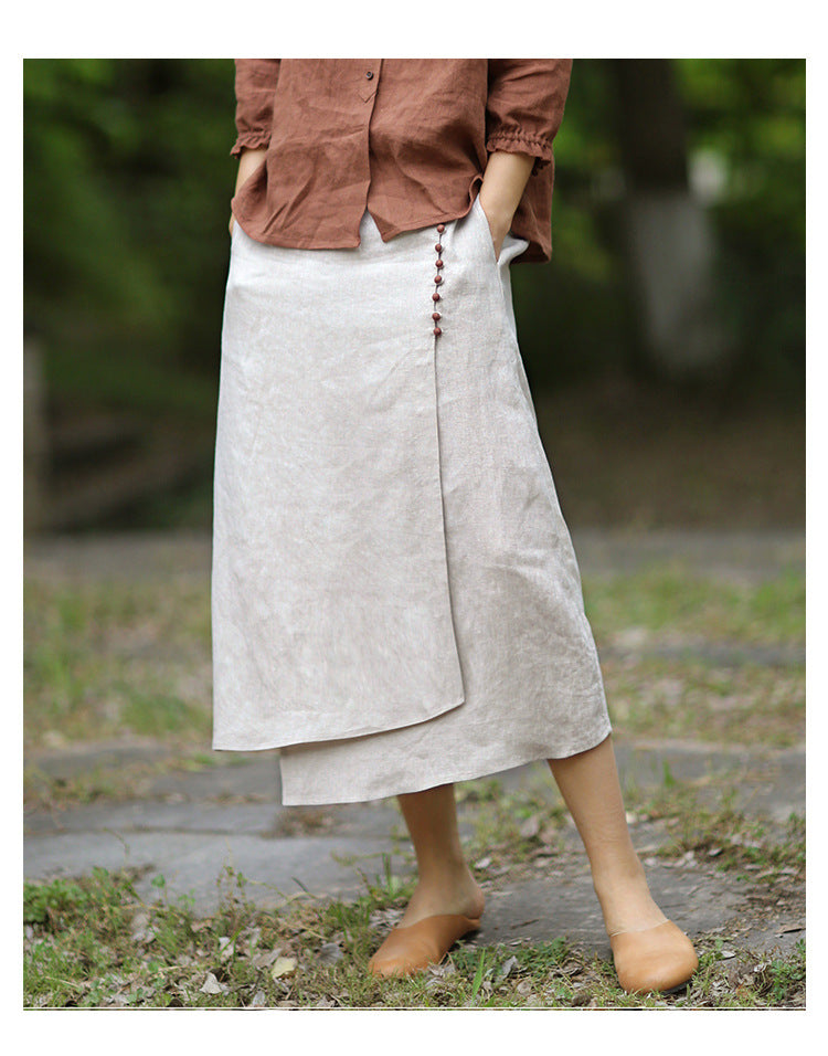 Fashion Irregular Stitching Skirt