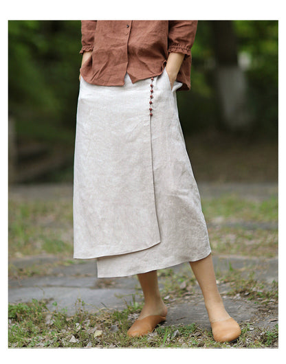 Fashion Irregular Stitching Skirt