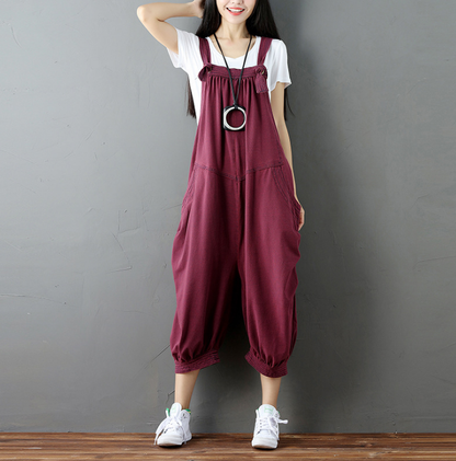 Fashion Casual Drop Crotch Jumpsuits