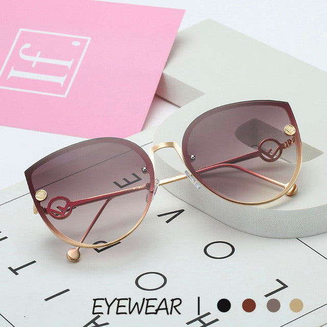 Fashion UV protection metal sunglasses