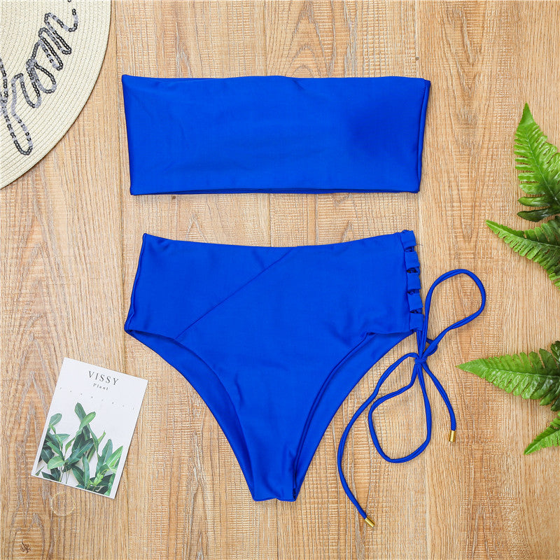 Fashion Split High Waist Bikini