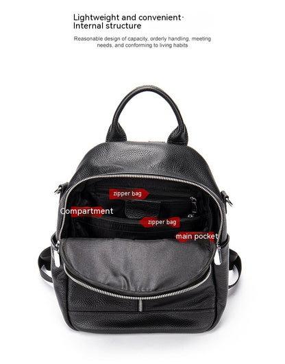 Fashion Leather One-Shoulder Backpack