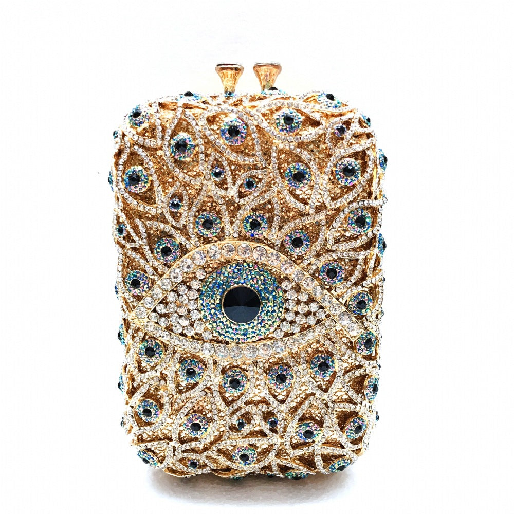 Fashion Metal Full Rhinestone Clutch