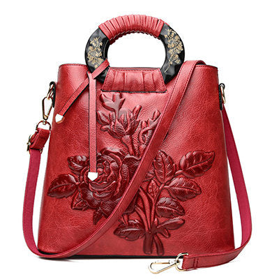 Fashion Ethnic Peony Crossbody Bag