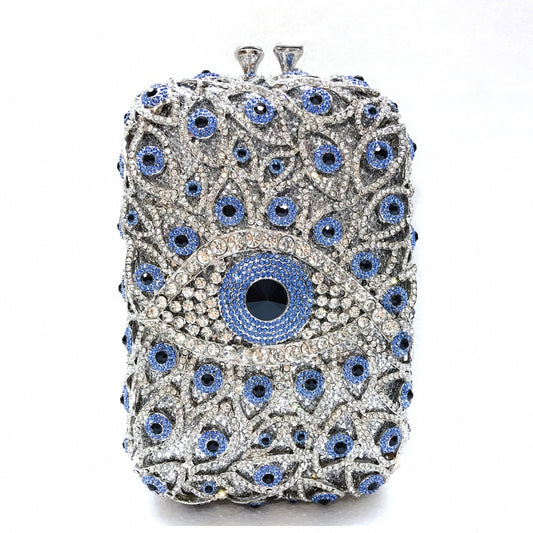 Fashion Metal Full Rhinestone Clutch