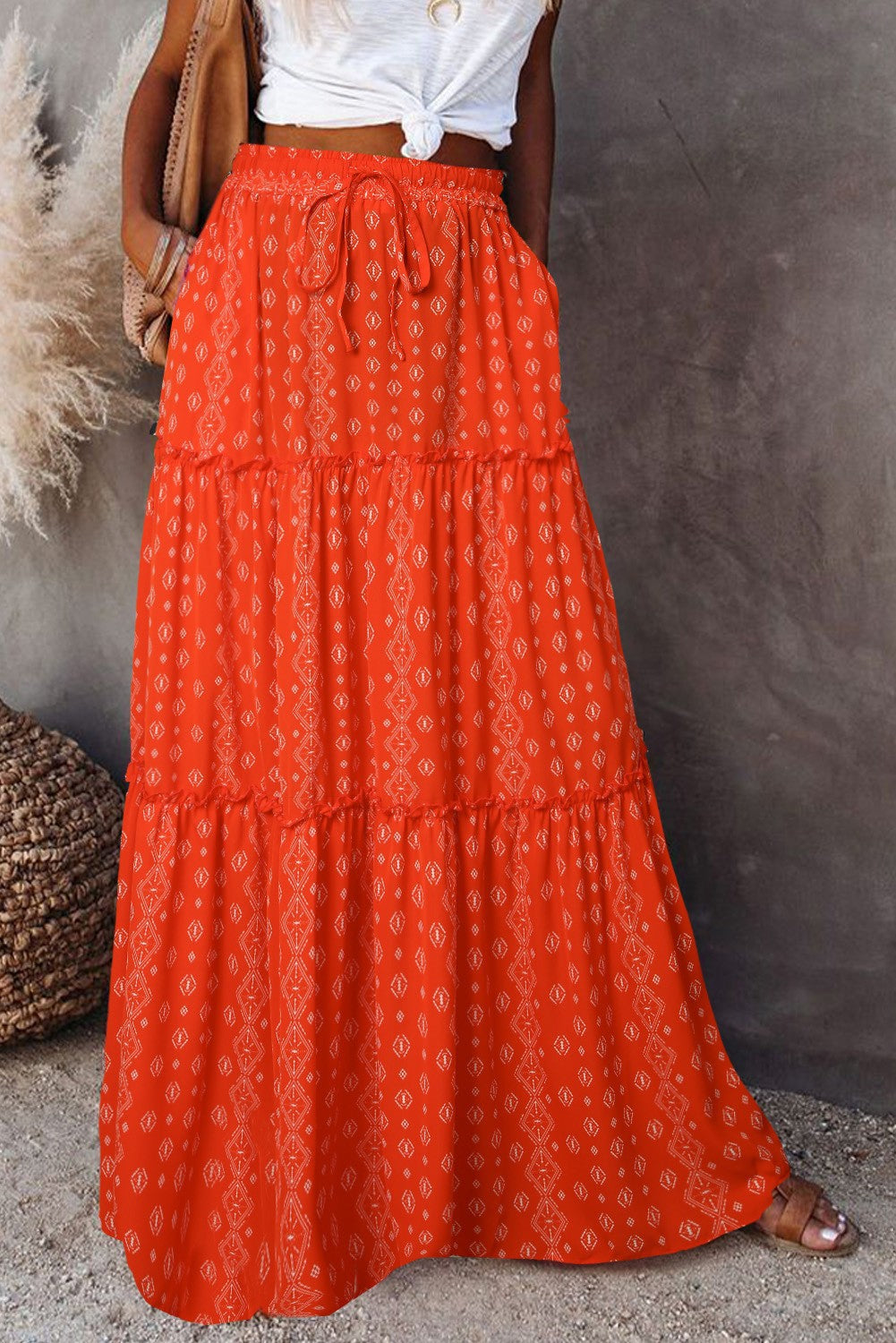 Fashion Bohemian Loose Long Skirt