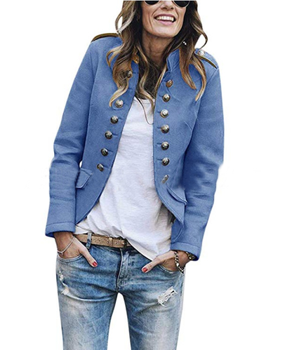 Fashion button blazer