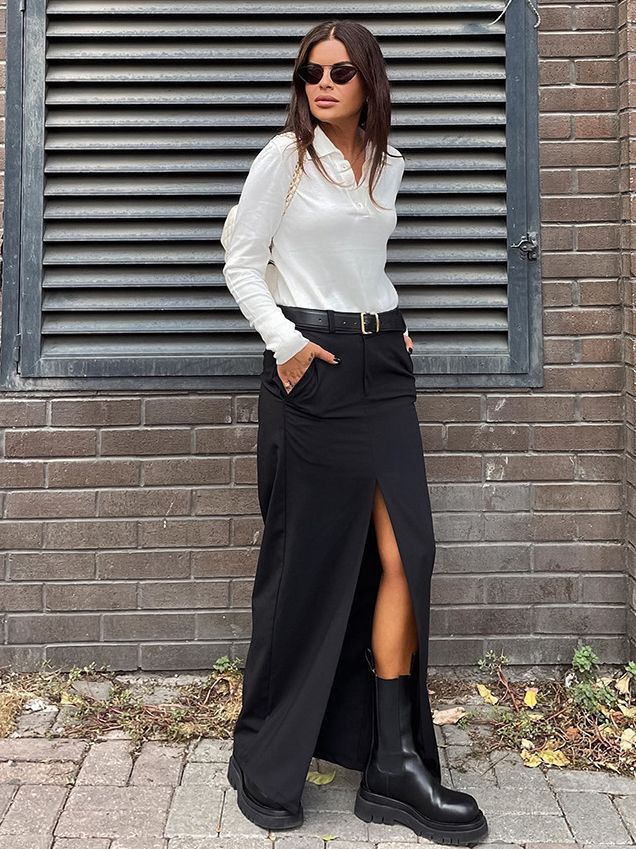 Fashion Retro High Waist Skirt