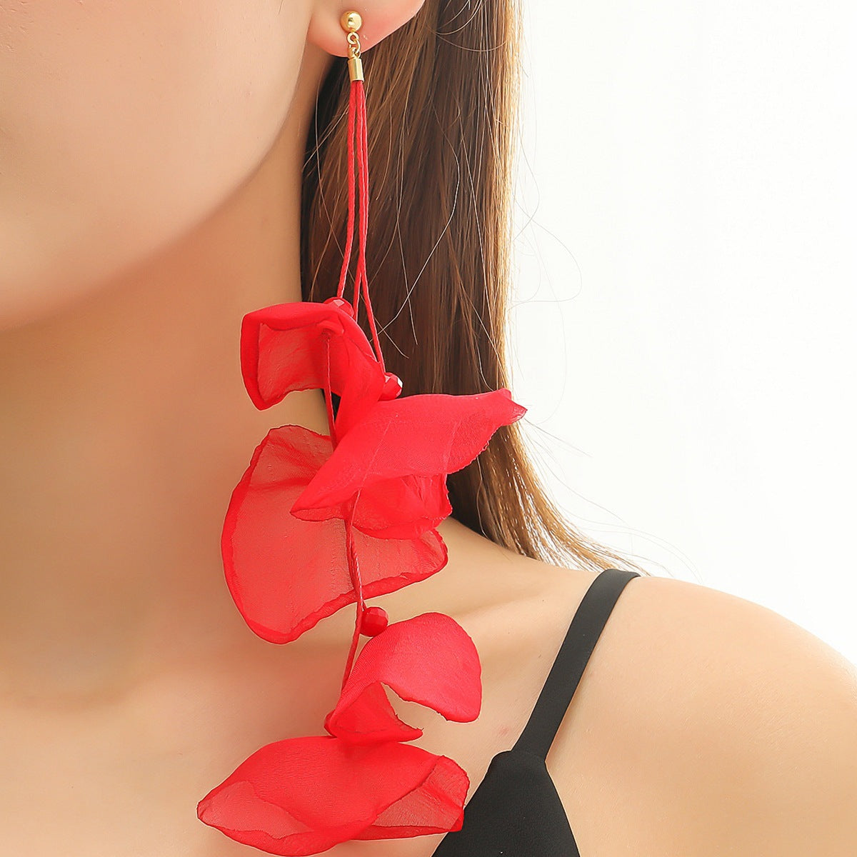 Fashion Exaggerated Flower Earrings