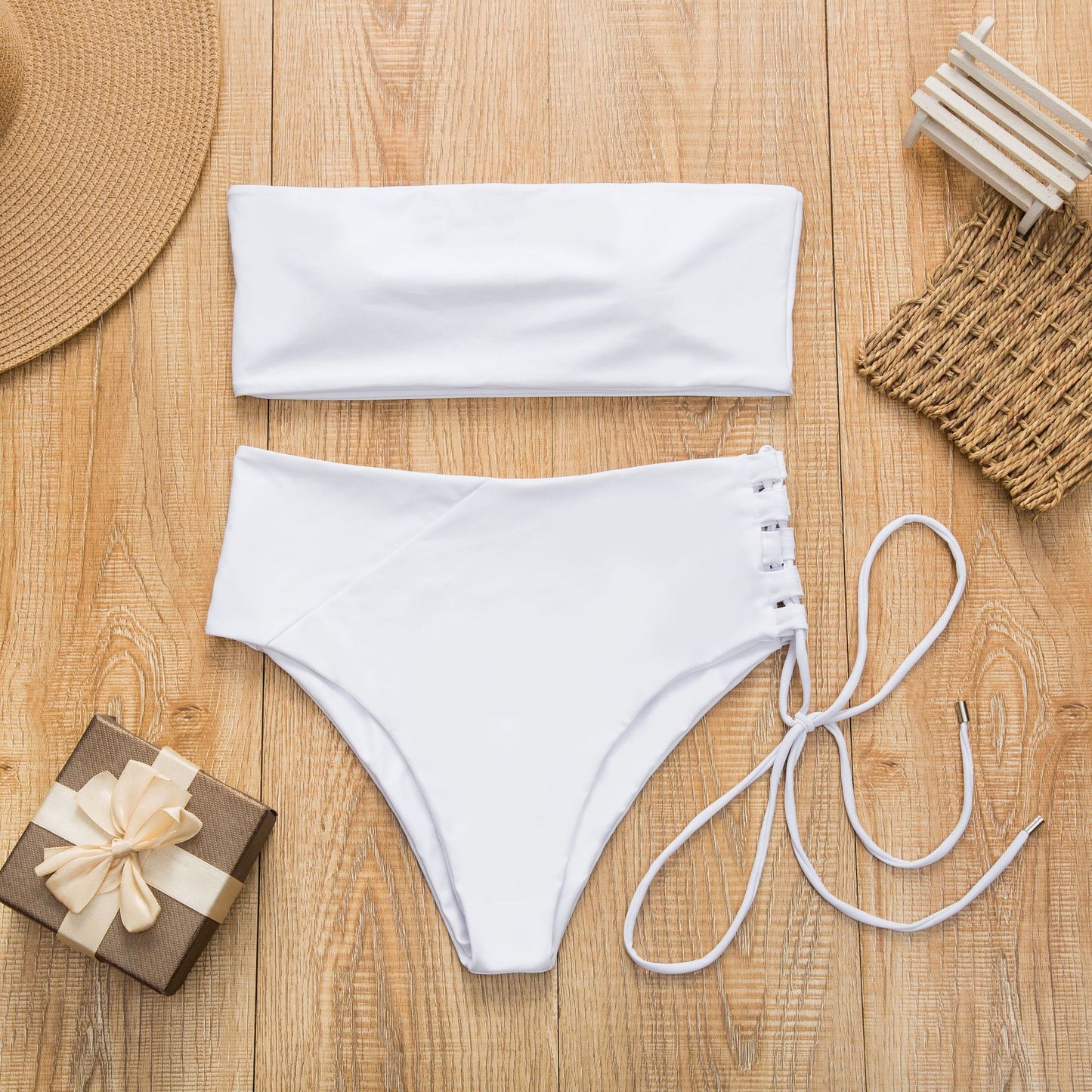 Fashion Split High Waist Bikini