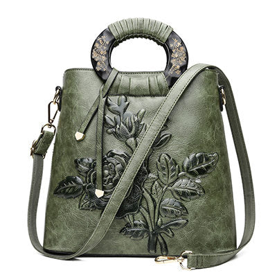 Fashion Ethnic Peony Crossbody Bag