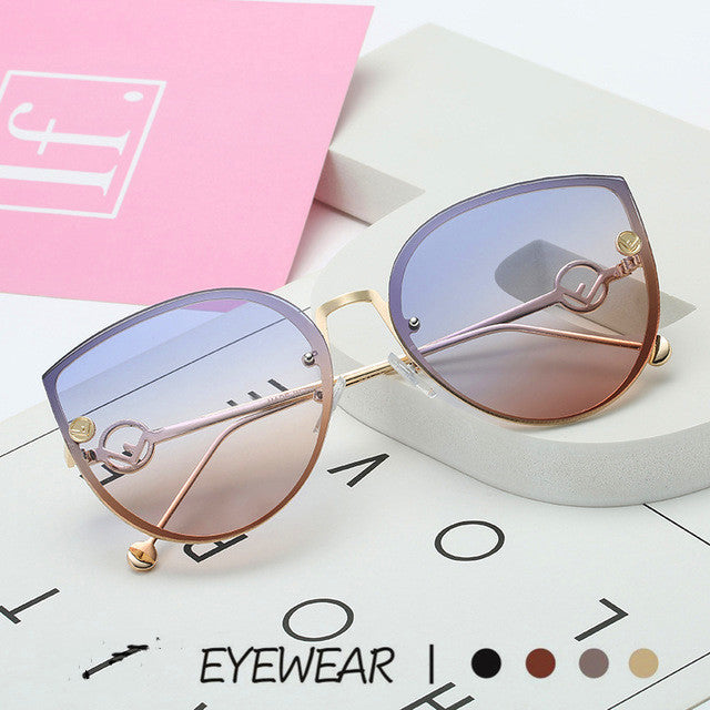 Fashion UV protection metal sunglasses