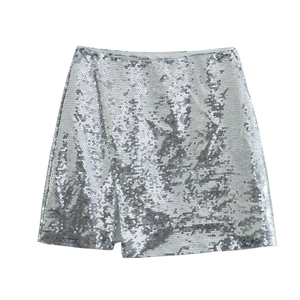 Fashion Silver Sequin Skirt