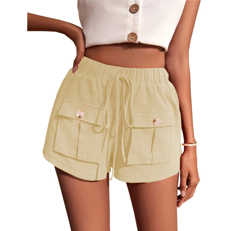 Fashion Pocket Loose Cargo Short