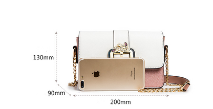 Fashion Chain square bag diamond lock