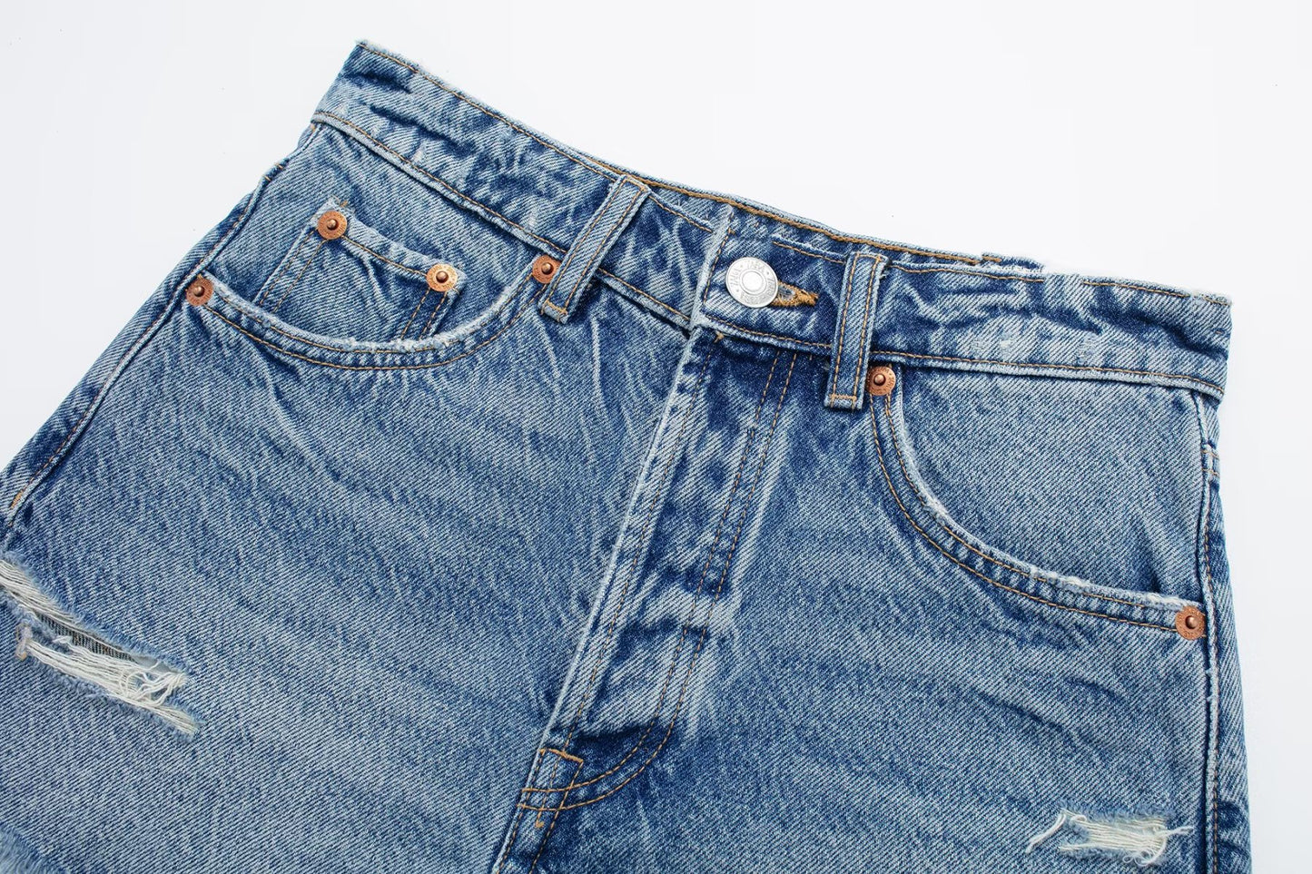 Fashion Slimming High Waist Denim Shorts