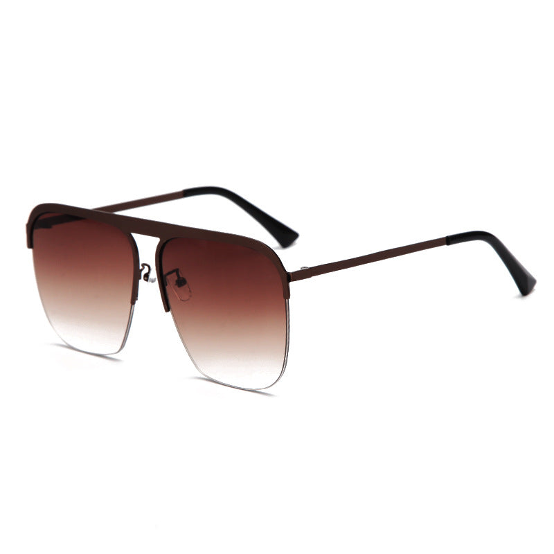 Fashion Trend Half Frame Sunglasses