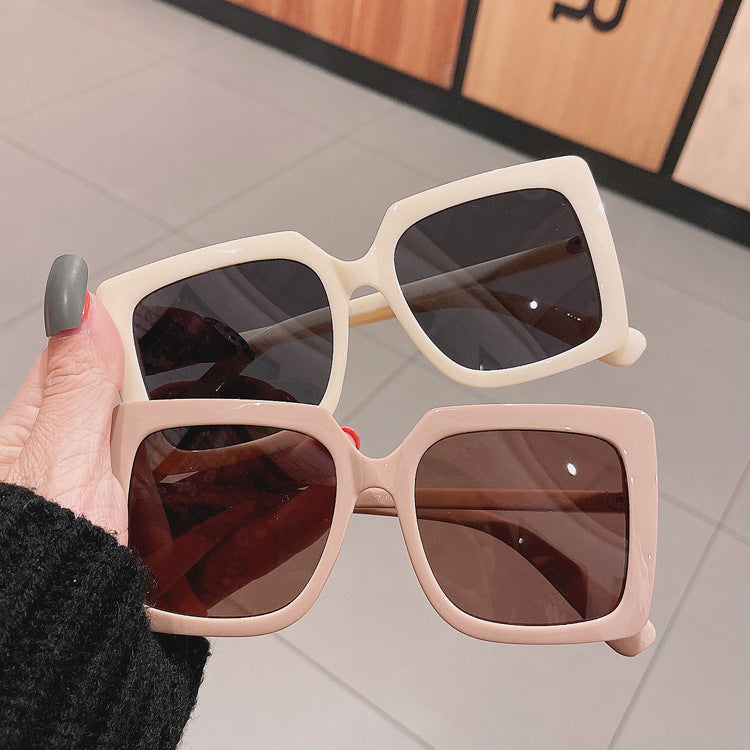 Fashion Square Plain Large Sunglasses