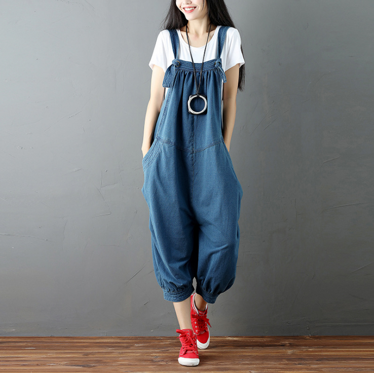 Fashion Casual Drop Crotch Jumpsuits