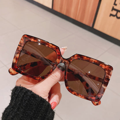 Fashion Square Plain Large Sunglasses