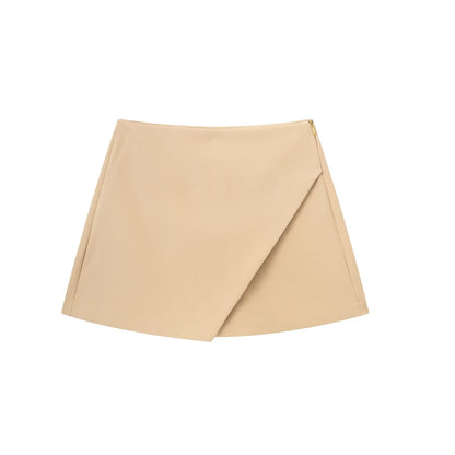 Fashion Asymmetric Skirt Short