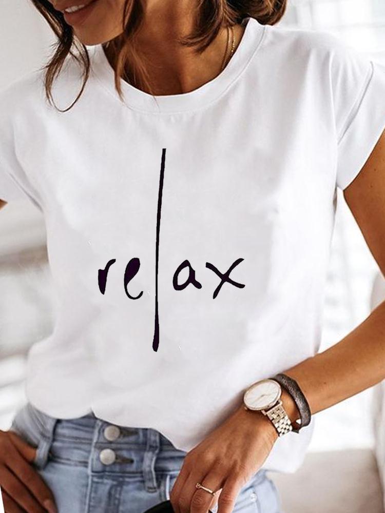 Fashion Daily Short Sleeve Casual Cotton T-shirt