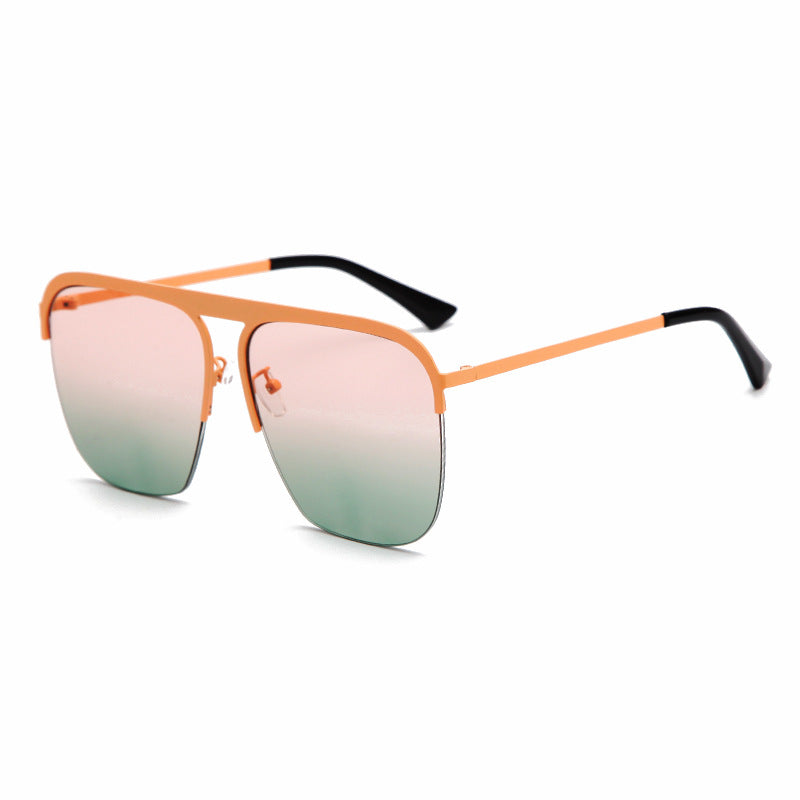 Fashion Trend Half Frame Sunglasses