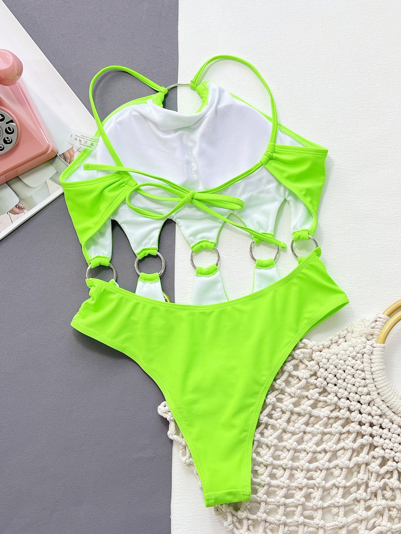 Fashion Simple Pure Color Bikini Swimsuit