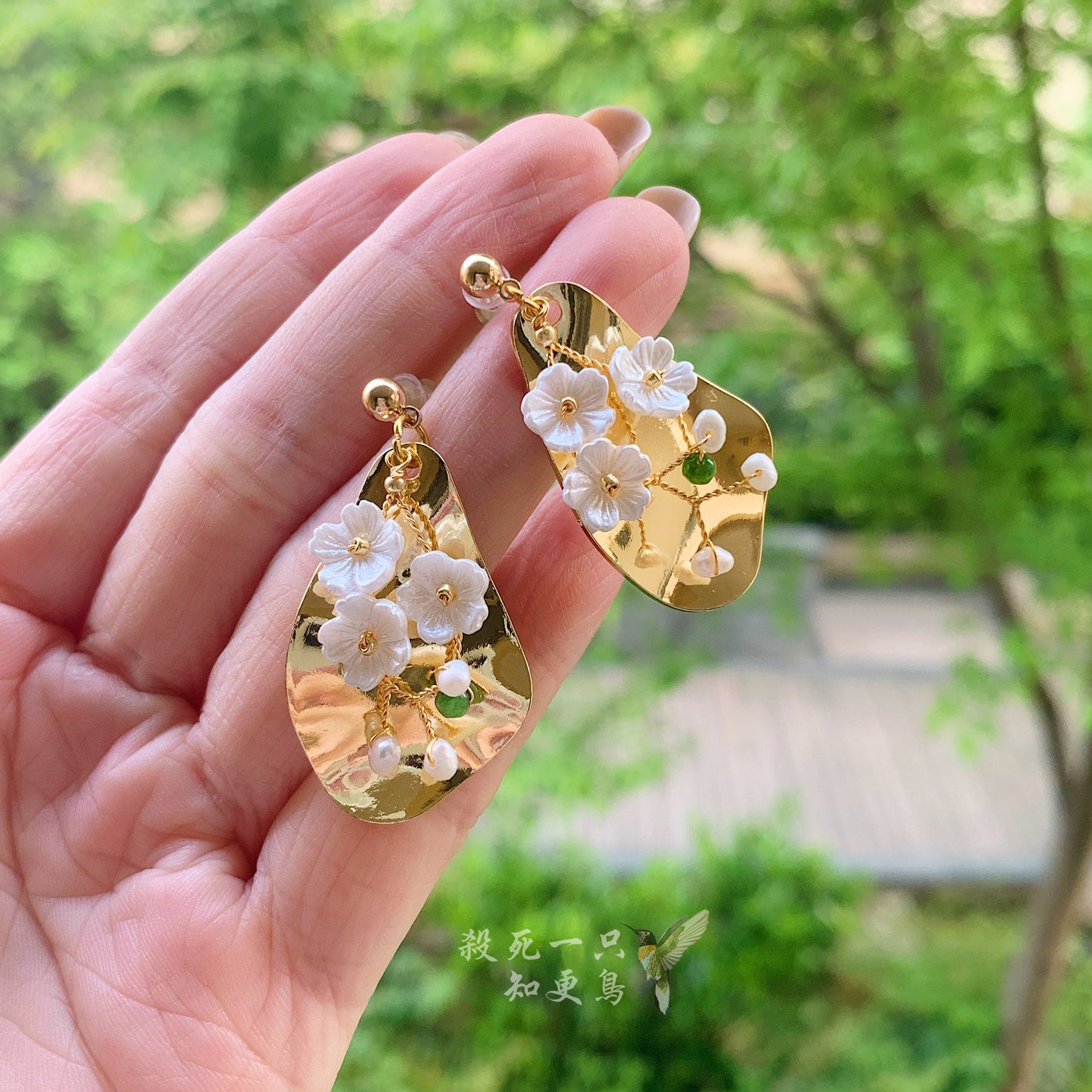 Fashion Hand-Woven Fairy Flowers Earrings