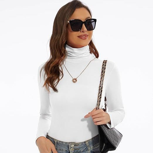 Fashion Slim-fit Turtleneck Elegant Shirt