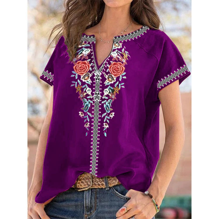 Fashion Ethnic Print Top