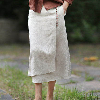 Fashion Irregular Stitching Skirt