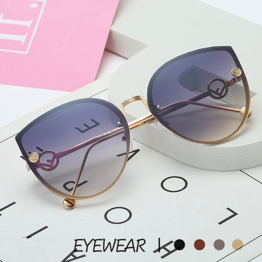 Fashion UV protection metal sunglasses