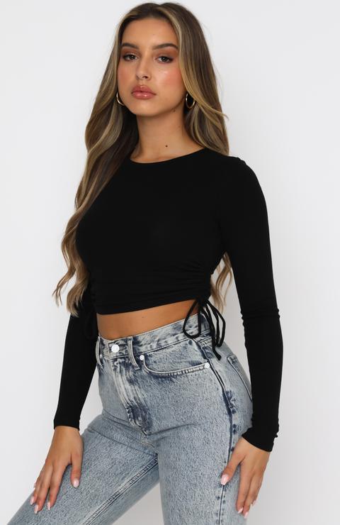 Fashion Drawstring Cropped T-shirt