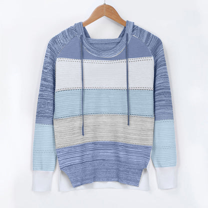 Fashion Round Neck Pullover Multicolor Sweater