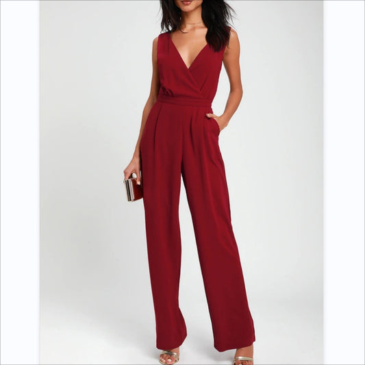 Fashion Lace Backless Jumpsuits