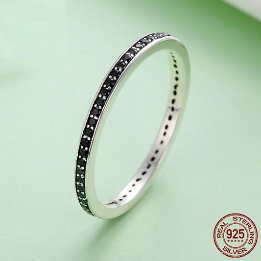 Fashion Black Zircon Ring