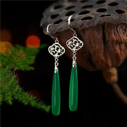 Fashion Agate Water Drop Earrings